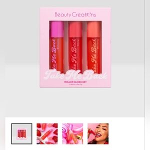 Beauty Creations Take Me Back Roller Gloss Trio - Pink, Red, Coral